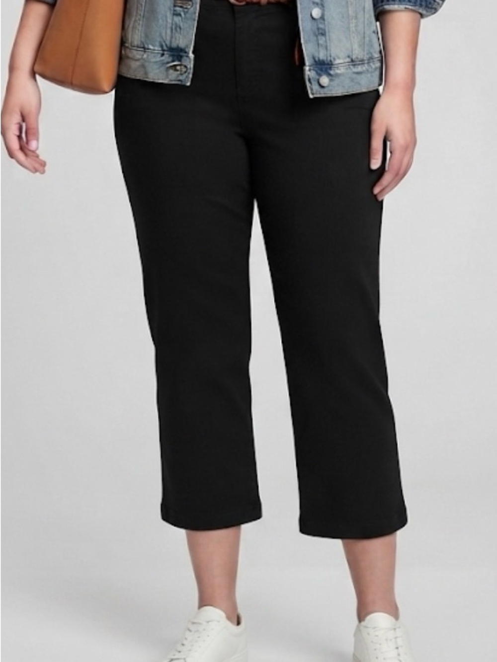 LOFT Outlet Black Curvy Crop Pants Size 14 Straight Leg Business Casual Preppy
